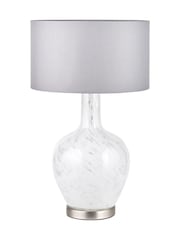 Pacific White Speckled Glass Table Lamp - Image 5 of 6
