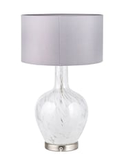 Pacific White Speckled Glass Table Lamp - Image 6 of 6
