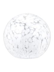 Pacific White Speckled Glass Spherical Table Lamp - Image 5 of 6