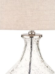Pacific Clear Metal Curved Table Lamp - Image 2 of 6