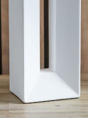 Pacific White Ceramic Tall Table Lamp - Image 4 of 6