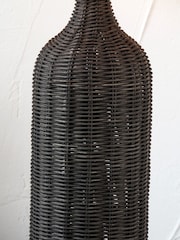 Pacific Dark Brown Rattan Bottle Table Lamp - Image 3 of 6