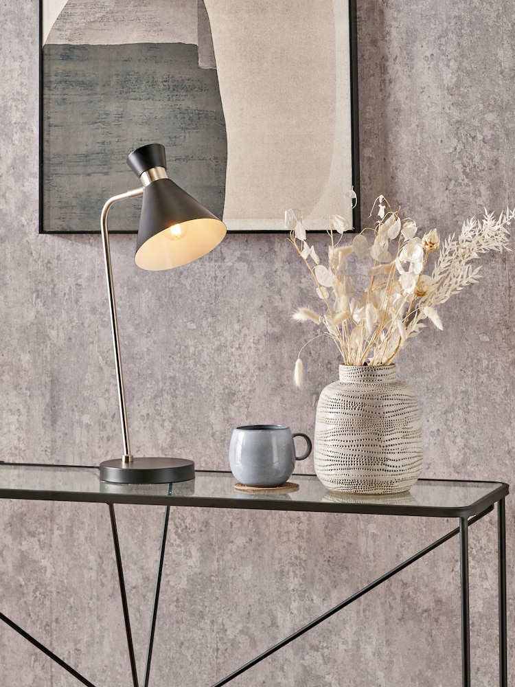 Pacific Black Metal Table Lamp - Image 1 of 6 Pacific Black Metal Table Lamp - Image 1 of 6