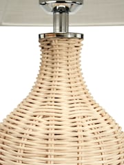 Pacific Natural Rattan Bottle Table Lamp - Image 5 of 6
