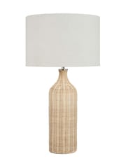Pacific Natural Rattan Bottle Table Lamp - Image 6 of 6
