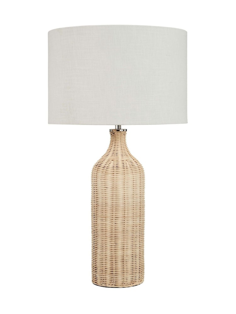 Pacific Natural Rattan Bottle Table Lamp - Image 6 of 6