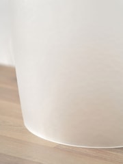 Pacific White Frosted Glass Table Lamp - Image 4 of 6