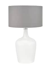 Pacific White Frosted Glass Table Lamp - Image 5 of 6