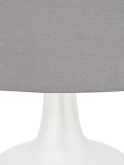 Pacific White Frosted Glass Table Lamp - Image 6 of 6