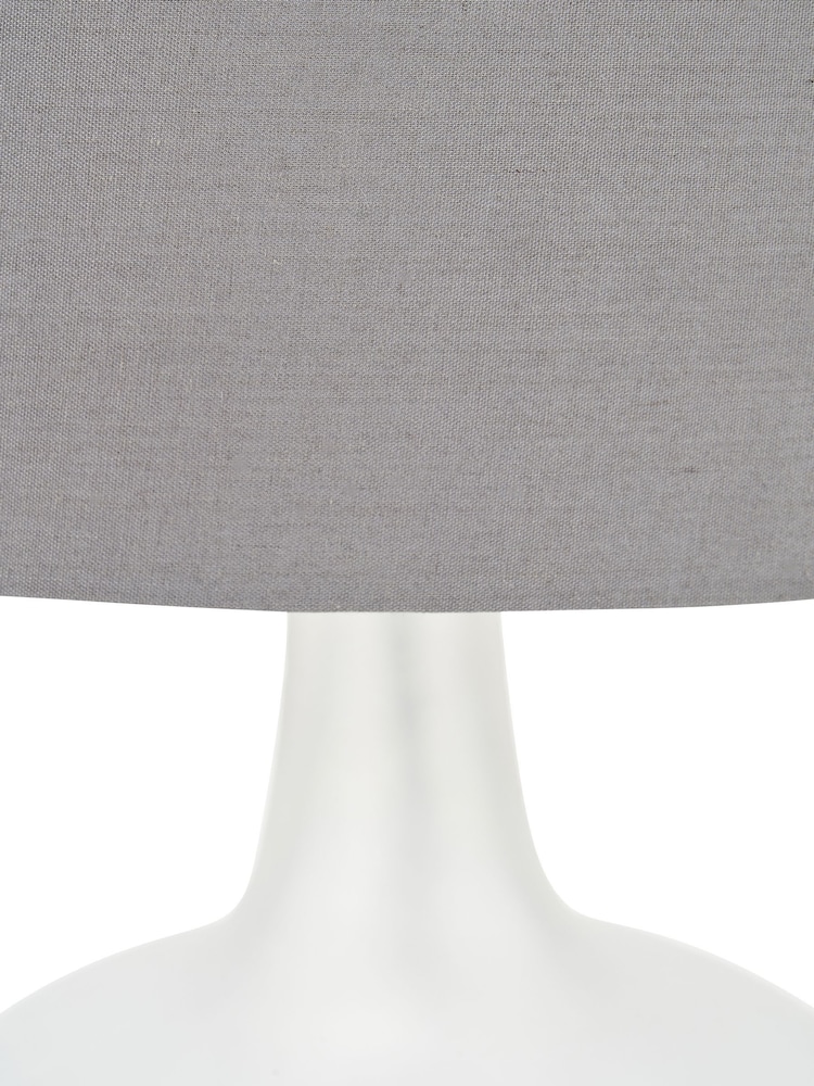 Pacific White Frosted Glass Table Lamp - Image 6 of 6