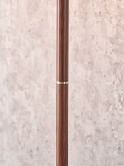 Pacific Black Wood Effect Floor Lamp - Image 4 of 6