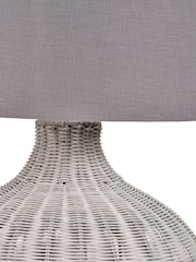 Pacific Light Grey Rattan Table Lamp - Image 6 of 6