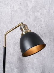 Pacific Black and Gold Task Table Lamp - Image 3 of 6