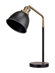 Pacific Black and Gold Task Table Lamp - Image 5 of 6