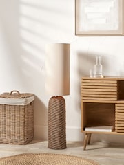 Pacific Brown Seagrass Floor Lamp - Image 1 of 6