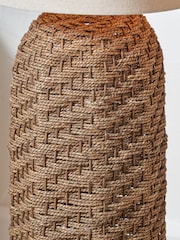 Pacific Brown Seagrass Floor Lamp - Image 3 of 6