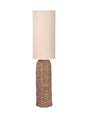 Pacific Brown Seagrass Floor Lamp - Image 5 of 6