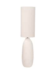 Pacific White Vintage Textured Ceramic Floor Lamp - Image 5 of 6
