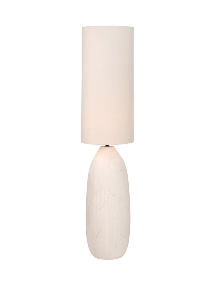 Pacific White Vintage Textured Ceramic Floor Lamp - Image 6 of 6