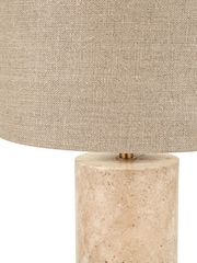 Pacific Natural Limestone Cylinder Table Lamp - Image 5 of 6