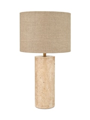 Pacific Natural Limestone Cylinder Table Lamp - Image 6 of 6