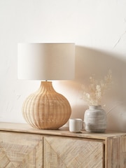 Pacific Natural Rattan Table Lamp - Image 1 of 6
