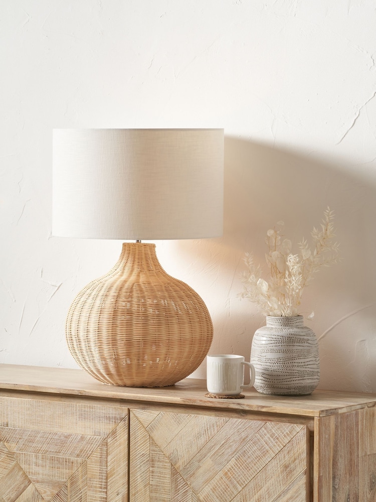Pacific Natural Rattan Table Lamp - Image 1 of 6
