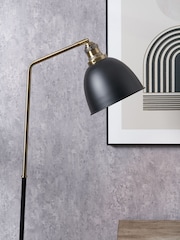 Pacific Black and Gold Task Floor Lamp - Image 2 of 6