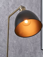 Pacific Black and Gold Task Floor Lamp - Image 4 of 6