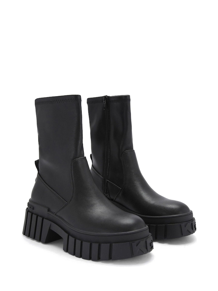 KG Kurt Geiger Tegan Sock2 Black Boots - Image 4 of 5