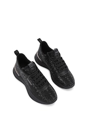 Carvela Swift Jewel Runner Black Trainers - Image 3 of 5