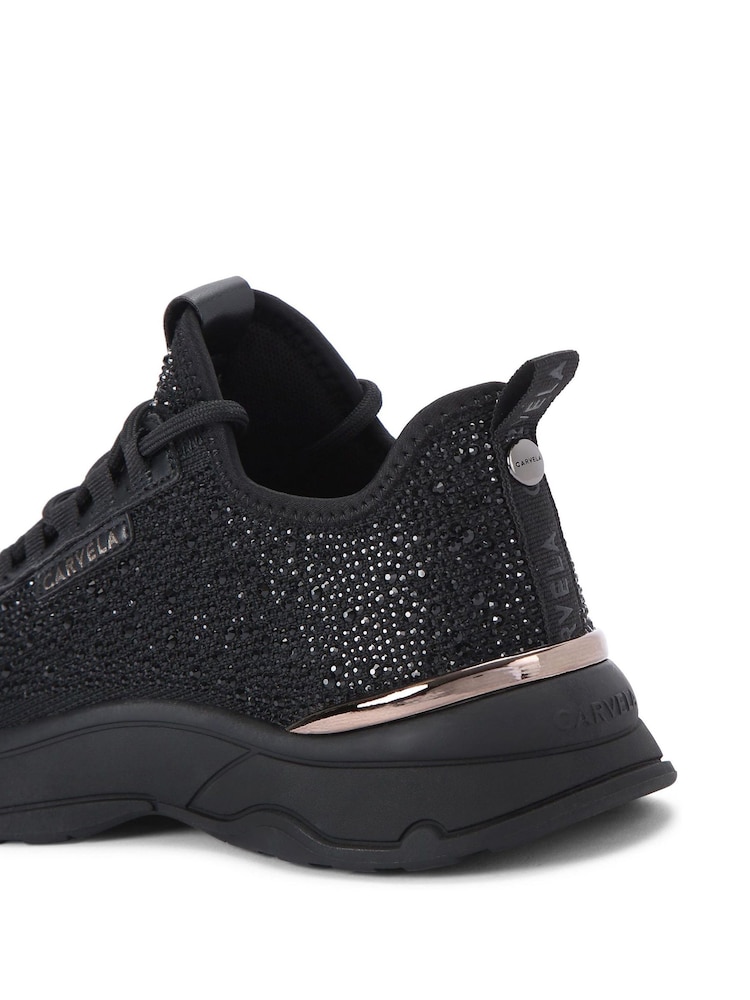 Carvela Swift Jewel Runner Black Trainers - Image 5 of 5