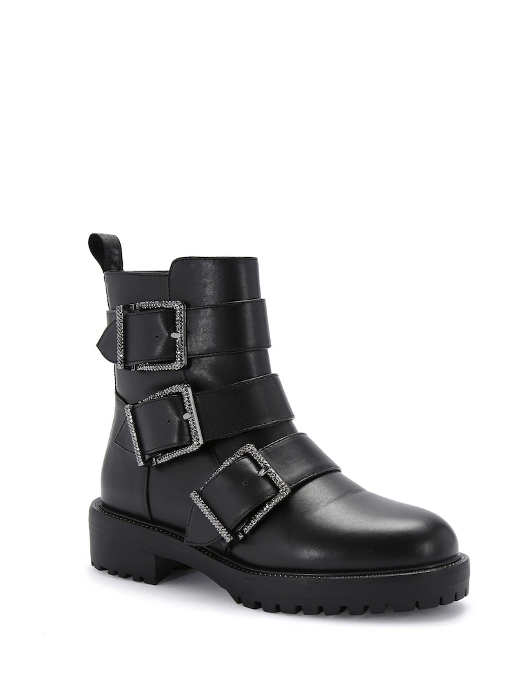 KG Kurt Geiger Trixie Gem Black Boots - Image 2 of 5 KG Kurt Geiger Trixie Gem Black Boots - Image 2 of 5