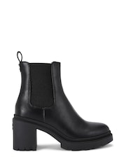 Carvela Boulder Heeeled Ankle Black Boots - Image 2 of 5