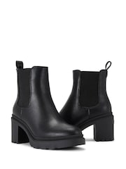 Carvela Boulder Heeeled Ankle Black Boots - Image 4 of 5