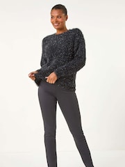 Roman Grey Denim Stretch Jeans - Image 3 of 6
