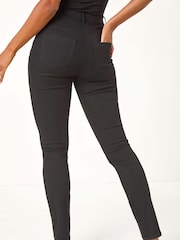 Roman Black Hotfix Pocket Trim Denim Leggings - Image 3 of 5