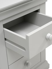 Cotswold Company Pebble Grey Chantilly 3 Drawer Bedside Table - Image 5 of 5