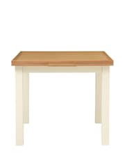 Cotswold Company Classic Cream 'Simply Cotswold' Square 2-4 Seater Extending Dining Table - Image 2 of 4