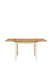 Cotswold Company Classic Cream 'Simply Cotswold' Square 2-4 Seater Extending Dining Table - Image 3 of 4