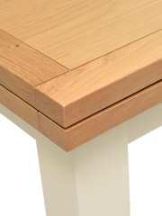Cotswold Company Classic Cream 'Simply Cotswold' Square 2-4 Seater Extending Dining Table - Image 4 of 4