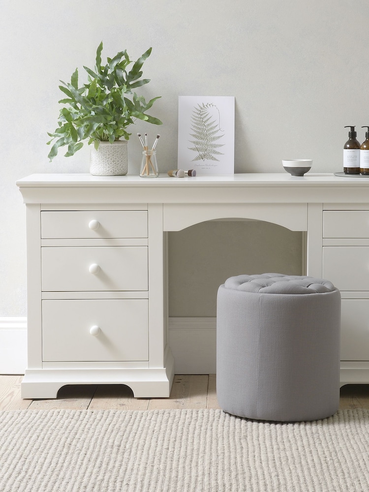 Cotswold Company Warm White Chantilly Dressing Table - Image 2 of 6