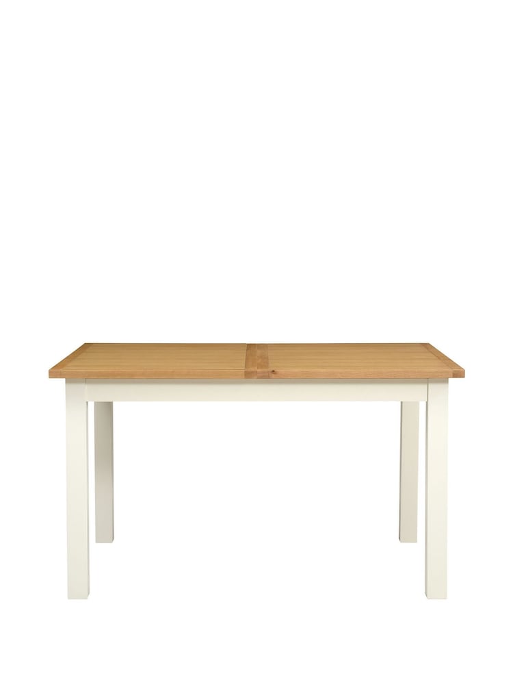 Cotswold Company Classic Cream 'Simply Cotswold' 4-6 Seater Extending Dining Table - Image 2 of 6