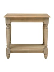 Cotswold Company Limewash Oak Camille Side Table - Image 2 of 5