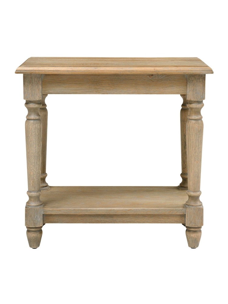 Cotswold Company Limewash Oak Camille Side Table - Image 2 of 5