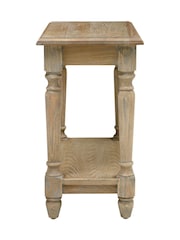 Cotswold Company Limewash Oak Camille Side Table - Image 3 of 5