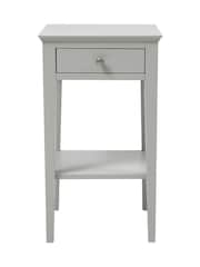 Cotswold Company Pebble Grey Chantilly 1 Drawer Bedside Table - Image 3 of 6