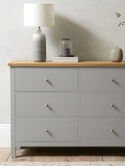 Cotswold Company Pebble Grey Simply 6 Drawer Chest of Drawers - Image 1 of 4