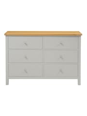 Cotswold Company Pebble Grey Simply 6 Drawer Chest of Drawers - Image 2 of 4