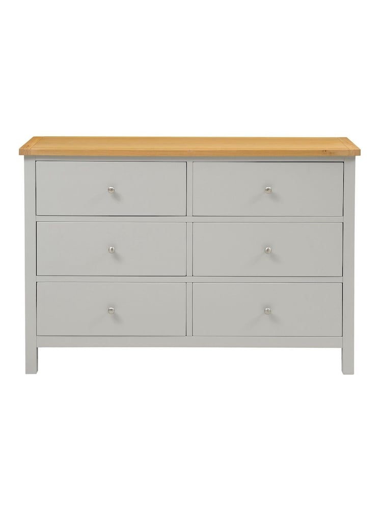 Cotswold Company Pebble Grey Simply 6 Drawer Chest of Drawers - Image 2 of 4